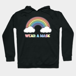 Pastel Rainbow Wear a Mask Hoodie